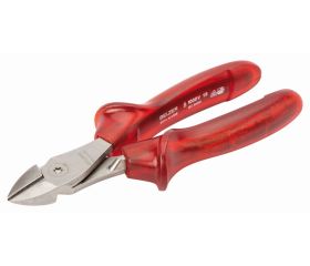 Alicates de corte diagonal con mangos aislados de acetato de celulosa y acabado cromado niquelado | 2674 NVDE